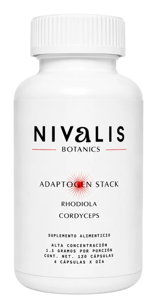 Bote de Stack rhodiola + cordyceps