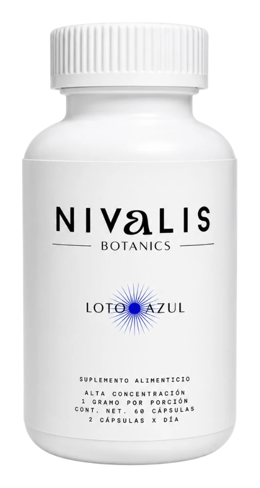 Bote de Loto azul